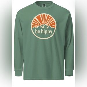 Be Hippy Teal Crew Neck Sweater